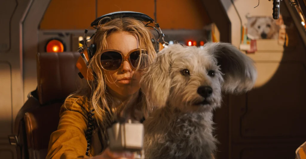 Supergirl e seu super-pet Krypto.