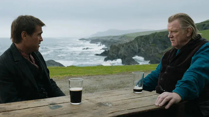 os banshees de inisherin Colm e Padraic cerveja